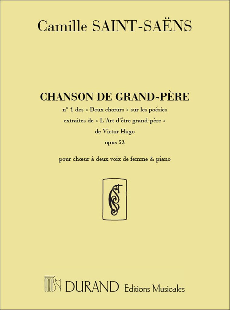 Chanson De Gd-Pere Chant-Piano
